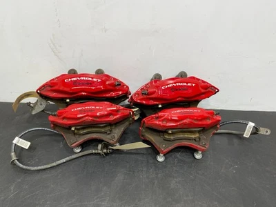 2015 雪佛兰 CAMARO SS 原始设备制造商红色 1LE Brake Caliper 套装前后部二手 — 第 1/4 张图片