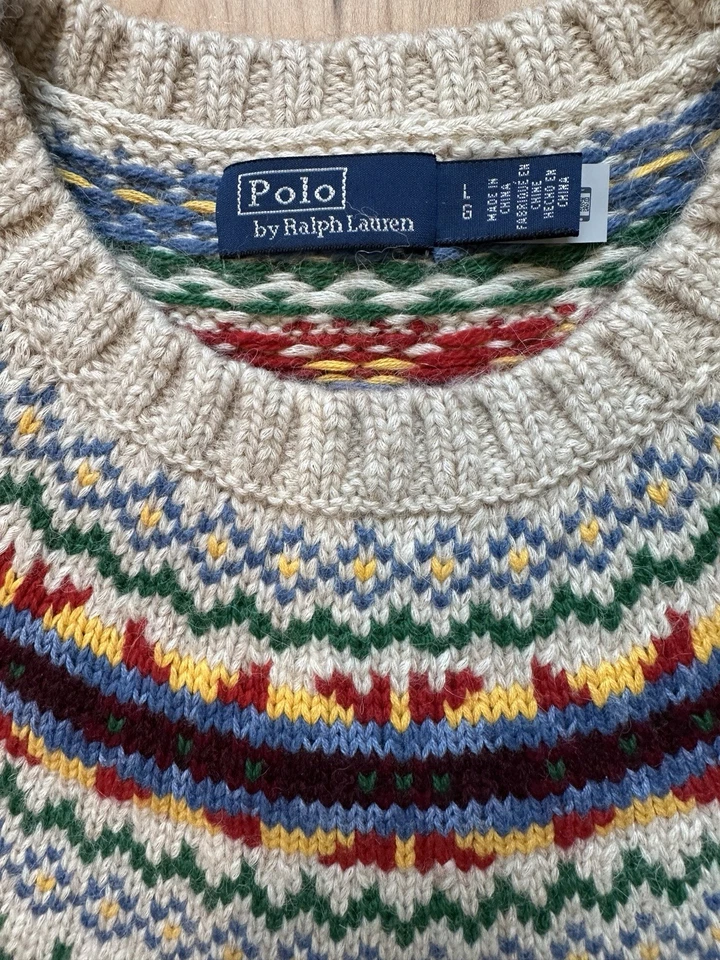 Polo Ralph Lauren Vintage Fair Isle Sweater Vest - Image 1 of 4