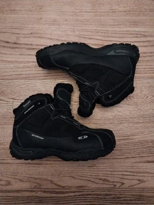 Salomon wasserdichte Thinsulate Contagrip Schneestiefel Wandern schwarz Herren Gr. 11,5 - Bild 1 von 8