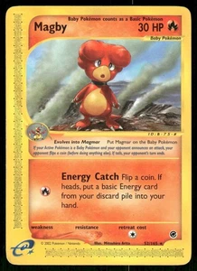 Pokemon Tcg Magby #52 Pokemon Expedition LP - Imagen 1 de 2