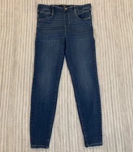 Liverpool The Skinny Leg Dark Blue Wash Mid Rise Stretch Jeans Size 14/32 - Picture 1 of 8