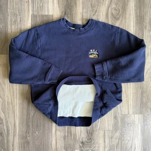 Vintage Camber Sweatshirt Mens Size 2XL Blue Cross-Knit Heavyweight Crew Neck - Picture 1 of 6