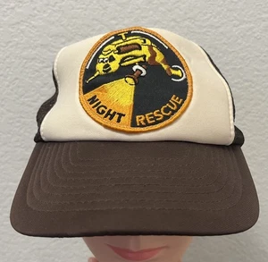 Vintage Night Rescue Helicopter Patch Mütze SnapBack  - Bild 1 von 7