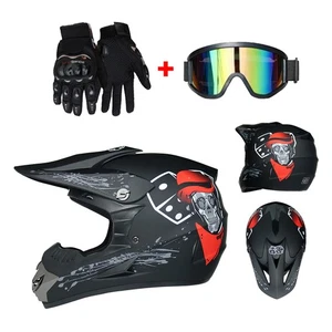 Mit Enduro Brille+Handschuh Motorradhelm Integralhelm M, L, XL Rollerhelm Helm - Bild 1 von 19