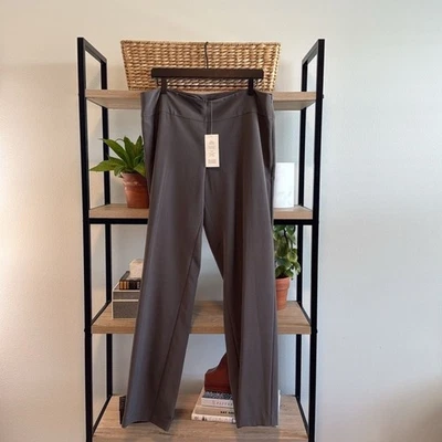 NWT Eileen Fisher High-Rise Silk Cotton Stretch Woven Career Dress Pant Trouser, - Image 1 of 4