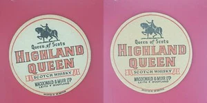 Highland Queen Scotland Bierdeckel Brauerei Beer Coaster - Bild 1 von 1