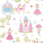 Essener Tapete Tiny Tots Ii G78372 Princess Unicorn Pink Fleece Wallpaper