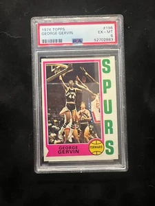 1974 Topps George Gervin #196 PSA 6 Rookie RC HOF - Imagen 1 de 2