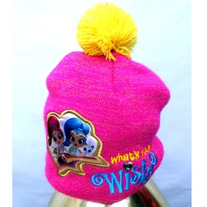 Whats your wish? Cute Winter Hat Warm Kids Beanie with sequin heart - Picture 1 of 5