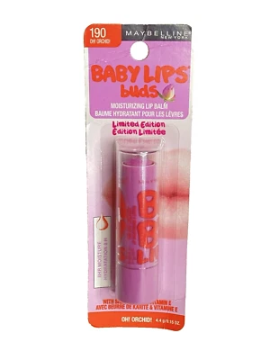 MAYBELLINE Baby Lips Moisturizing BALM ~ OH ORCHID #190 ~ NEW & SEALED - Image 1 of 2