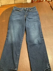 Old Navy High Rise OG Loose Women's size 10 Dark Wash Blue Denim Jeans #21 - Picture 1 of 3