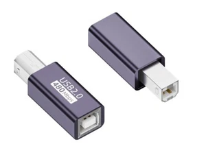 USB B 2.0 OTG Extension Adapter for Piano/Midi Keyboard | Male to Female  - Picture 1 of 4