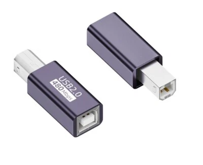 USB B 2.0 OTG Extension Adapter for Piano/Midi Keyboard | Male to Female  - Image 1 of 4