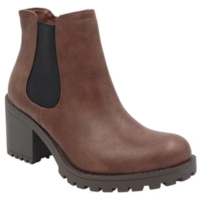 Sun+Stone Women Morghan Block heel Chelsea Booties Size US 6M Chocolate Brown - Image 1 of 4