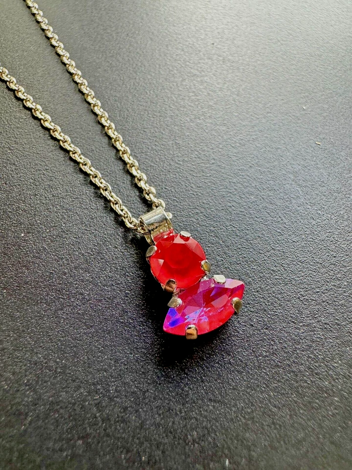 Collar Mariana Colgante Doble Piedra SUNKISSED "BLUSH" Foto 1 de 1