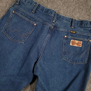 Vintage Wrangler Cowboy Cut Jeans Mens 40x30 Blue Made in USA (measure 36x30) - Picture 1 of 10