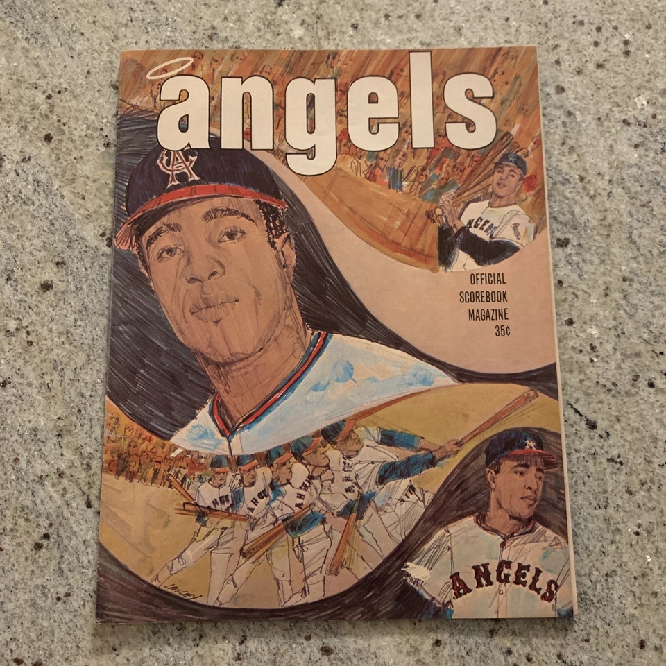 1970 California Angels Scorecard Scorebook Magazine Alex Johnson v Baltimore - Image 1 of 4