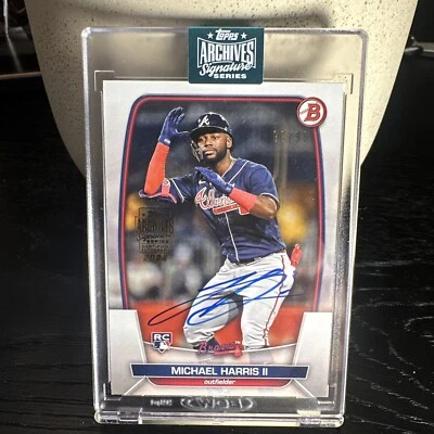 2024 Topps Archives Signature Series Michael Harris  96/99 2023 Bowman RC Auto - Image 1 of 4