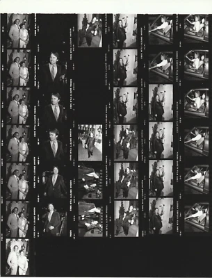 Orig Contact Photo Sheet & Negatives Andy Gibb John Ritter Robert Guillaume 1982 - Image 1 of 2