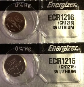 2 New ENERGIZER CR1216 Lithium 3v Coin Battery Australia Stock FAST SHIPPING - Picture 1 of 1