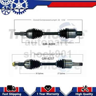 Junta de eje CV delantero 2 para Chevrolet Equinox AWD FWD 3,4 L 2009 2008 Foto 1 de 3