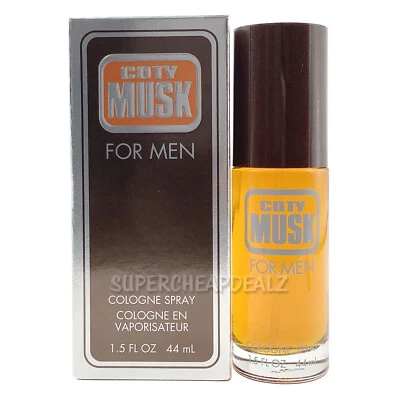 Spray de colonia Coty Musk para hombre 1,5 oz nuevo en caja auténtico Foto 1 de 4