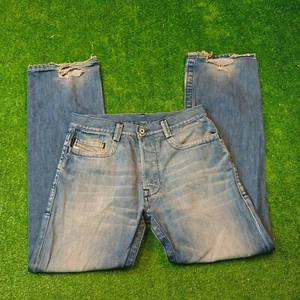Diesel Jeans Mens 29 straight blue faded casual denim distressed faded adult - Picture 1 of 16