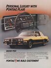 1984 Pontiac Grand Prix - "Personal Luxury With Pontiac Flair" - Print Ad Photo