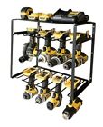 Power Tool Organizer, 8 Drill Holder Wall Mount 3 Layers-8 Drill Holders