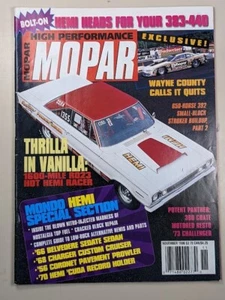 High Performance Mopar Magazine November 1996 Challenger Charger Cuda Dodge Hemi - Picture 1 of 3