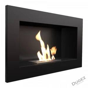 Camino a bioetanolo biocamino parete Delta 60x 40 nero bruciatore Stufa arredo - Foto 1 di 8