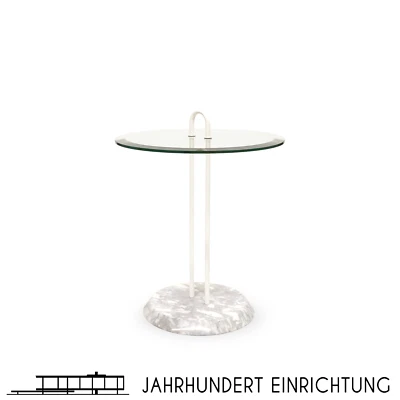 Cattelan Italy | Vico Magistretti | Othello Beistelltisch | Marmor Glas Vintage - Bild 1 von 4