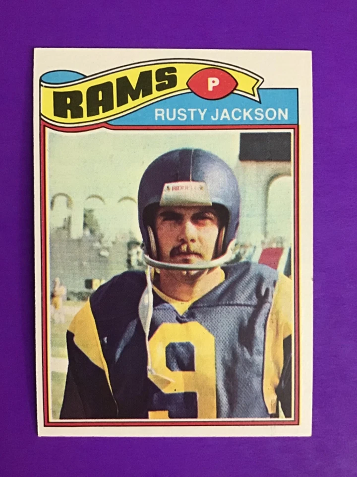 1977 TOPPS FOOTBALL SET BREAK CARD # 42 Rusty Jackson    NM/MT - Image 1 of 2