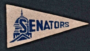 Old Vintage Antique 1936-1938 BF3 Washington Senators Baseball Mini Pennant - Picture 1 of 1