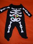 NEW ~ 🎃~ Halloween Skeleton Long Sleeve Footed Bodysuit ~👻~ sz 6 M ~ Carter's