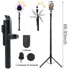 Universal Selfie Stick Tripod Stand Bluetooth Remote 68" for Cell Phone Camera