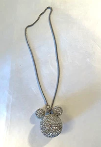 Mickey Mouse Rhinestone Crystal Ball Car Pendant Charm for CAR NEW - Picture 1 of 2