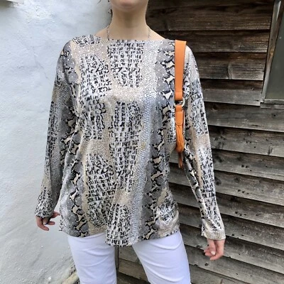 Vintage Snake Print Top - Size 10 / Medium - Image 1 of 4