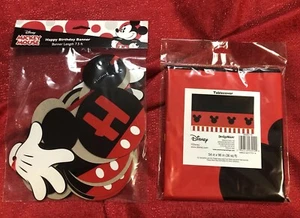 Mickey Mouse Bunting Birthday Party Flag Letter Banner Decor & Table Cloth - Picture 1 of 4