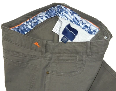 Pantalones de mezclilla para hombre Tommy Bahama rectos marrón oliva etiqueta 33x30 medida talla 32x28 Foto 1 de 4