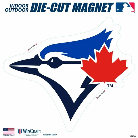 Toronto Blue Jays SD 12" Logo MAGNET Die Cut Vinyl Auto Home Heavy Duty Baseball Cover