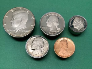 1987 5 coin Gem BU Clad Proof Set - Picture 1 of 3