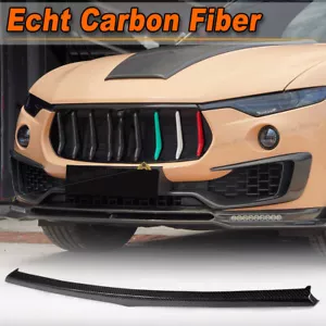 For Maserati Levante Carbon Vorderseite Grill Dekoration Streifen Refit Turning - Picture 1 of 12