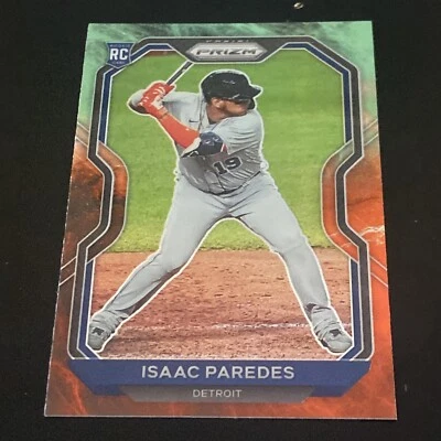 2021 Panini Prizm Baseball Cosmic Haze Isaac Paredes RC #43 Tampa Bay Rays - Image 1 of 2