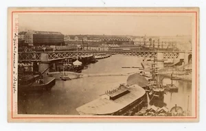 PHOTO CDV vers 1860 MAGE à Brest, le pont tournant à BREST - Picture 1 of 2