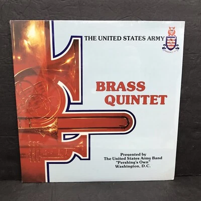The Brass Quintet LP Record United States Army Band Pershings Own V75942 Promo - Image 1 of 4