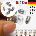 5-10x 2.5V-6V  E10 Taschenlampe Kleine elektrische Perle Glhbirne Glhlampe DE