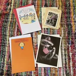 Vtg 90s Greeting Card Lot- American Greetings Maggie Mae Love Humor Friendship - Picture 1 of 5