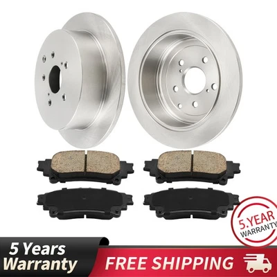 Rear Brake Rotors and Pads Kit For 2011-2020 Toyota Sienna 2010-2015 Lexus RX350 Foto 1 de 4
