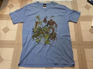 Vintage Marvel Spiderman fantastic 4 Thor iron man Y2K mad engine large t shirt - Picture 1 of 2